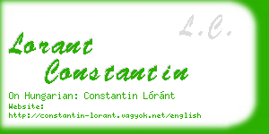 lorant constantin business card